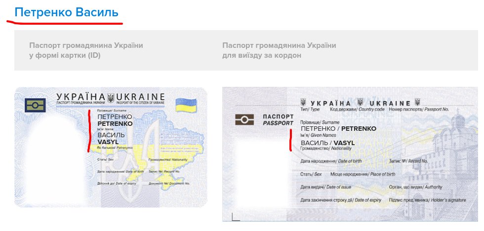 Passport Transliteration